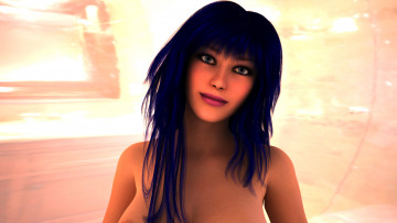 Картинка 3д+графика портрет+ portraits девушка взгляд фон