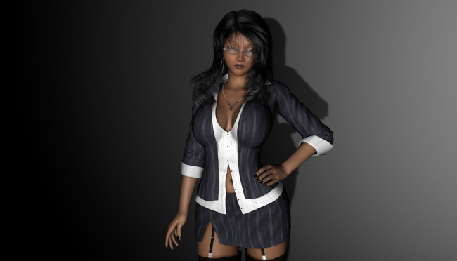 Обои картинки фото 3д графика, люди , people, фон, взгляд, девушка