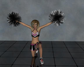 Картинка 3д+графика люди+ people фон взгляд девушка