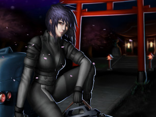 Картинка разное арты motoko kusanagi major ghost in the shell призрак в доспехах anime augmented-cybernetic human