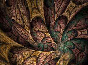 Картинка 3д+графика фракталы+ fractal цвета фон узор