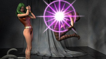 обоя 3д графика, фантазия , fantasy, фон, взгляд, девушки, магия