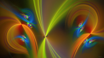 Картинка 3д+графика фракталы+ fractal фон узор цвета