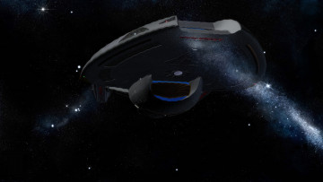 Картинка космос арт вселенная полет космический корабль звезды