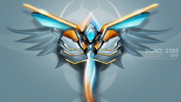 Картинка векторная+графика другое+ other огонь робот крылья