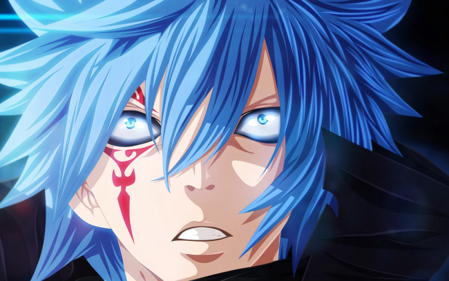 Обои картинки фото аниме, fairy tail, волосы, фон, взгляд, мальчик, глаза