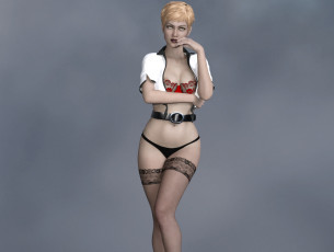 обоя 3д графика, люди , people, девушка, взгляд, фон