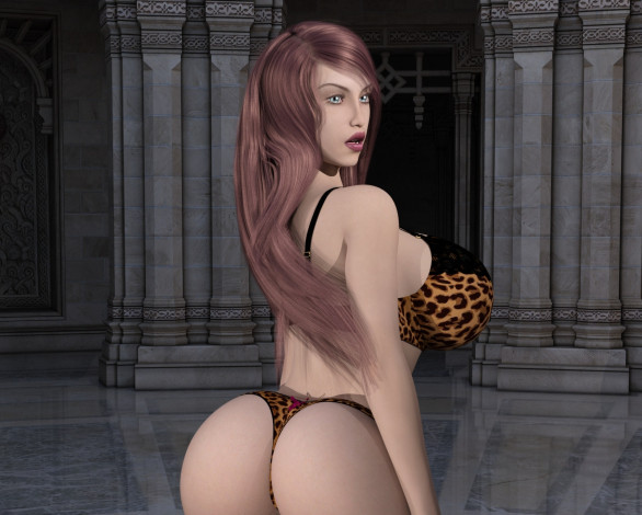 Обои картинки фото 3д графика, люди , people, девушка, взгляд, фон