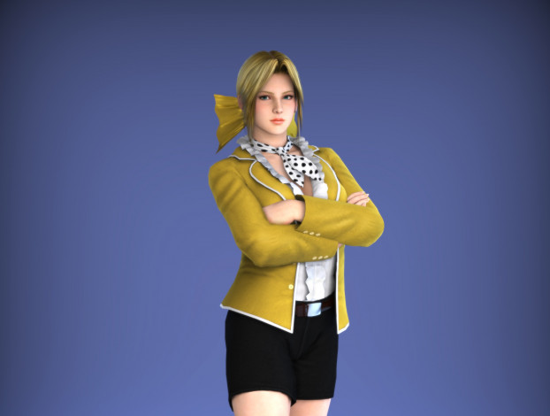 Обои картинки фото 3д графика, люди , people, девушка, взгляд, фон