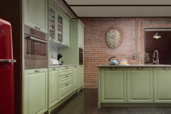 Картинка интерьер кухня стулья стол стиль