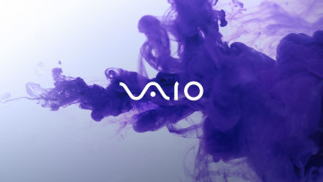 обоя компьютеры, vaio, фон, логотип