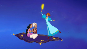 Картинка мультфильмы иван+царевич+и+серый+волк+2 ковер-самолет перо девушка алладин парень