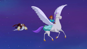 Картинка мультфильмы иван+царевич+и+серый+волк+2 мужчина девушка пегас лошадь борода