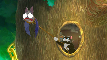 Картинка мультфильмы иван+царевич+и+серый+волк+2 мышь веревка кот дупло