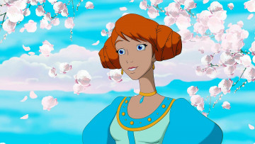 Картинка мультфильмы иван+царевич+и+серый+волк+2 облака цветы девушка