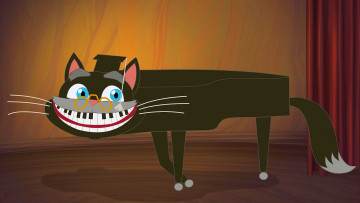 Картинка мультфильмы иван+царевич+и+серый+волк+2 пианино кот очки