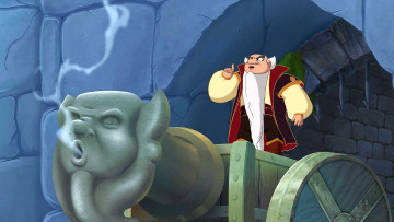 Картинка мультфильмы иван+царевич+и+серый+волк+2 пушка борода мужчина