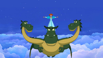 Картинка мультфильмы иван+царевич+и+серый+волк+2 змей горыныч полет девушка