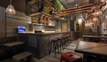 Картинка интерьер кафе +рестораны +отели стиль барная стойка