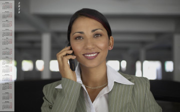 Картинка календари девушки мобильник улыбка лицо взгляд