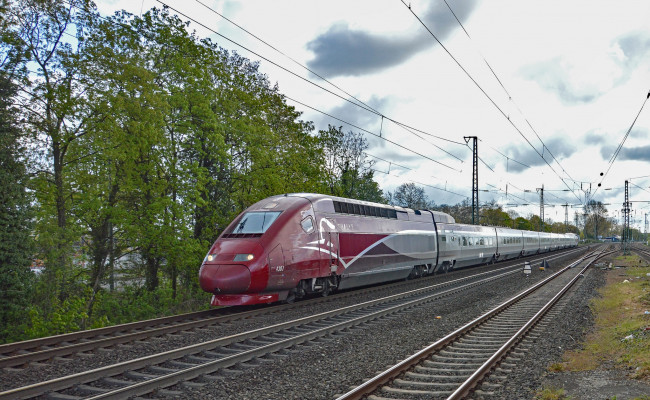 Обои картинки фото техника, электровозы, локомотив, состав