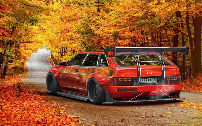 Обои картинки фото автомобили, виртуальный тюнинг, ваз, 2109