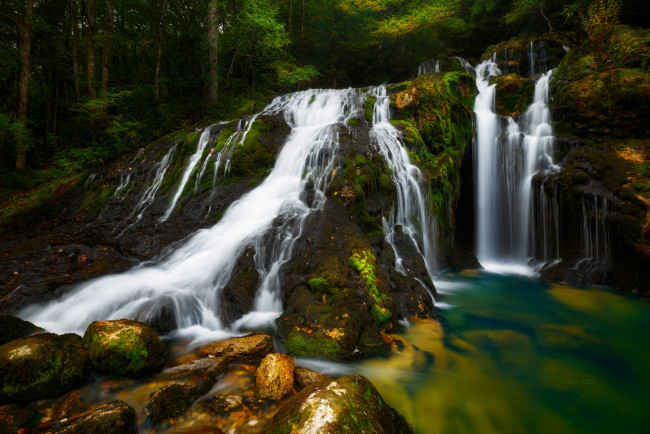 Обои картинки фото природа, водопады, простор