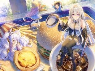 Картинка аниме azur+lane дети девушка