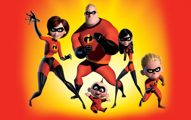 Обои картинки фото мультфильмы, the incredibles, the, incredibles