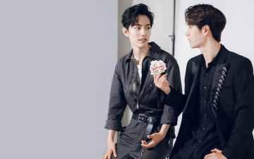 Картинка разное знаменитости сяо чжань ван ибо китайские актёры певцы интервью фотосессия