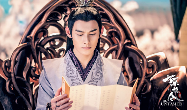 Обои картинки фото кино фильмы, the untamed, цзян, чэн, трон, свиток