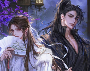 Картинка аниме the+husky+and+his+white+cat+shizun хаски и его учитель белый кот