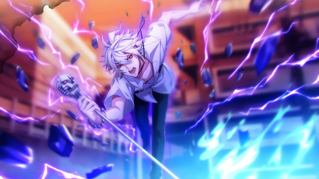 Обои картинки фото аниме, hypnosis mic, гипнотический, микрофон