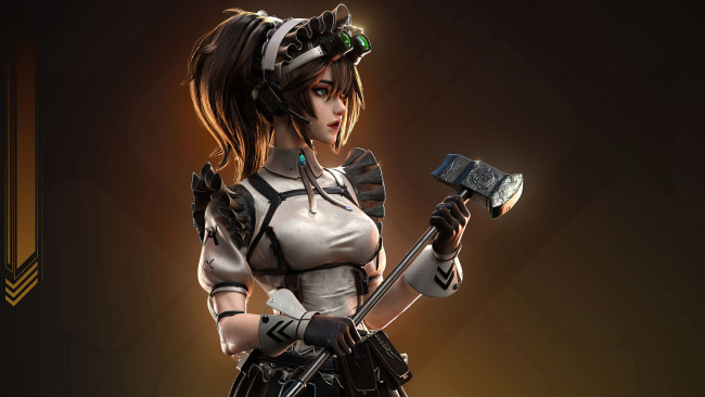 Обои картинки фото 3д графика, фантазия , fantasy, девушка