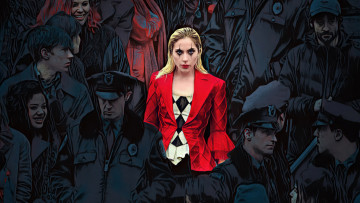 Картинка joker +folie+a+deux +2024 кино+фильмы джокер безумие на двоих мюзикл триллер драма криминал леди гага lady gaga harley quinn