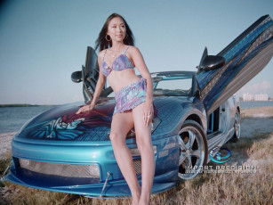 Картинка автомобили авто девушками