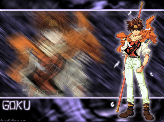 Обои картинки фото аниме, saiyuki