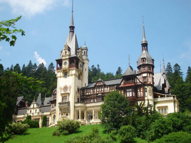 Обои картинки фото города, замок, пелеш, румыния