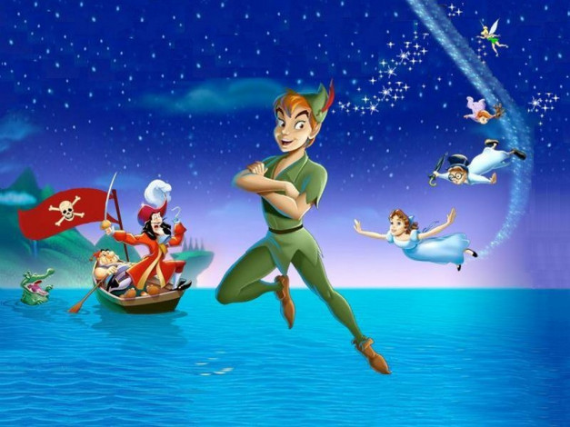 Обои картинки фото мультфильмы, peter, pan