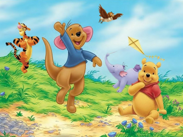 Обои картинки фото мультфильмы, winnie, the, pooh
