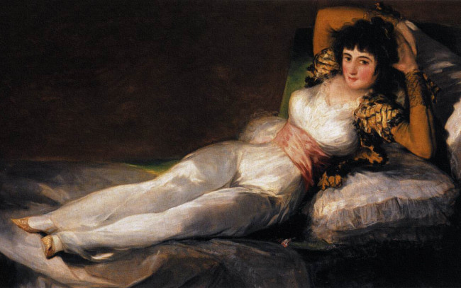 Обои картинки фото clothed, maja, 1798, 1805, francisco, de, goya, рисованные, живопись