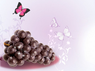 Картинка еда виноград