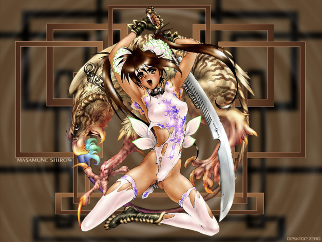 Обои картинки фото аниме, masamune, shirow, artbook