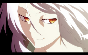 Картинка аниме bakemonogatari hanekawa+tsubasa девушка лицо взгляд клыки