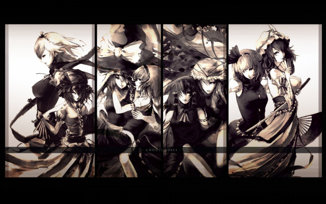 Обои картинки фото аниме, touhou