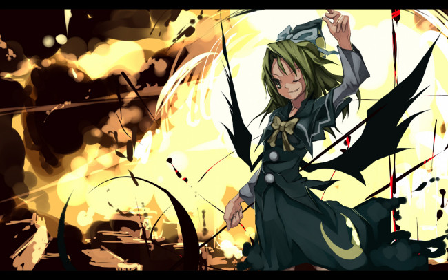 Обои картинки фото аниме, touhou