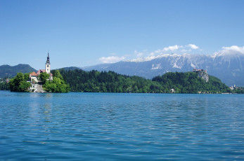 Картинка города блед словения озеро