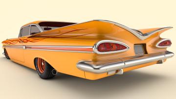 Картинка автомобили 3д impala chevrolet 1959