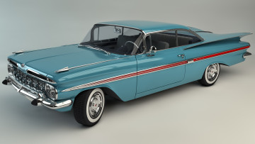 Картинка автомобили 3д impala chevrolet 1959