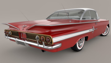 Картинка автомобили 3д impala chevrolet 1960